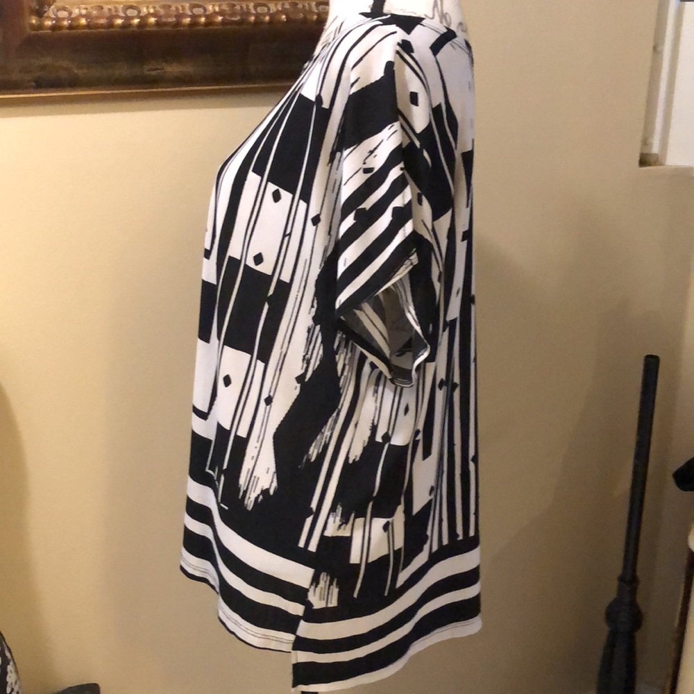 Clara Sun Woo Comfy Mesh Stretchy Abstract Print … - image 6